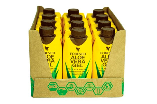 Forever Aloe Vera Gel – pakovanje 12 x 330 ml mini bočica sa 99,7% čistom Aloe Verom, idealno za putovanja i svakodnevnu upotrebu