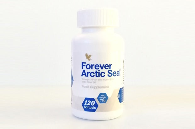 Forever Arctic Sea – omega-3 suplement iz ribljeg i maslinovog ulja, pakovanje od 120 kapsula
