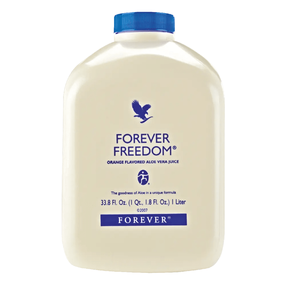 Forever Freedom boca – funkcionalni napitak sa 89% Aloe Vera, glukozaminom, hondroitinom i MSM-om, u plavoj ambalaži za zdravlje zglobova