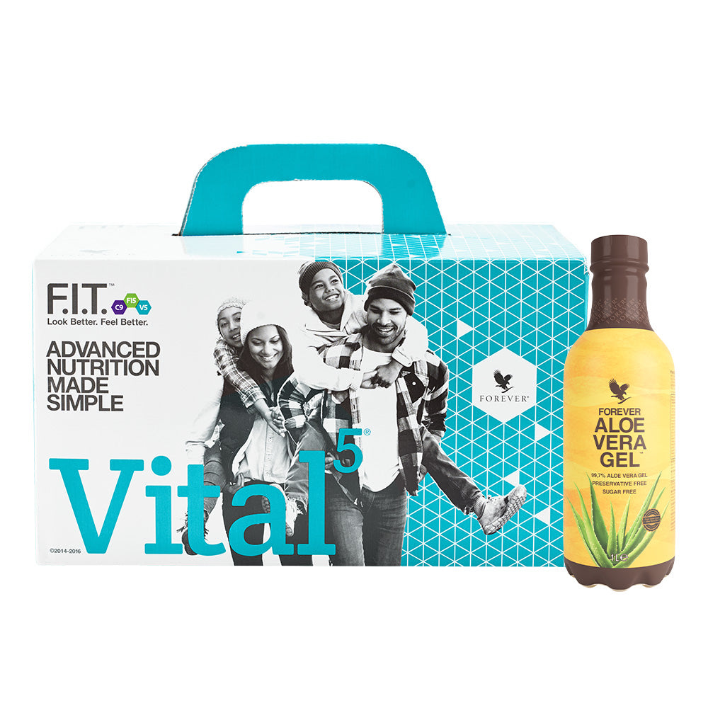 Vital⁵ Combo Pack – Forever Aloe Vera Gel: esencijalna nutritivna podrška sa čistim Aloe Vera gelom.