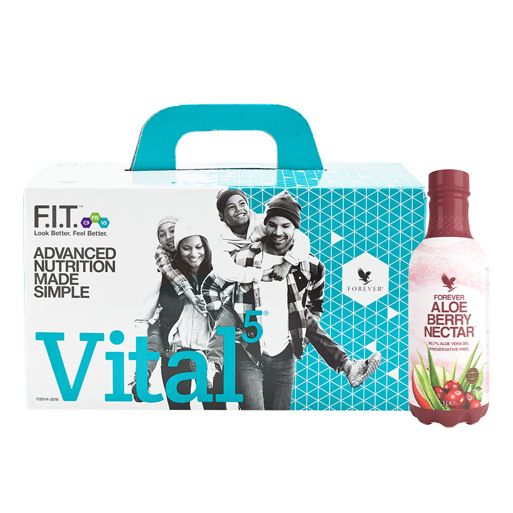 Vital 5 Berry Nectar paket – sveobuhvatna nutritivna podrška sa Aloe Berry Nectar-om i četiri dodatna proizvoda.