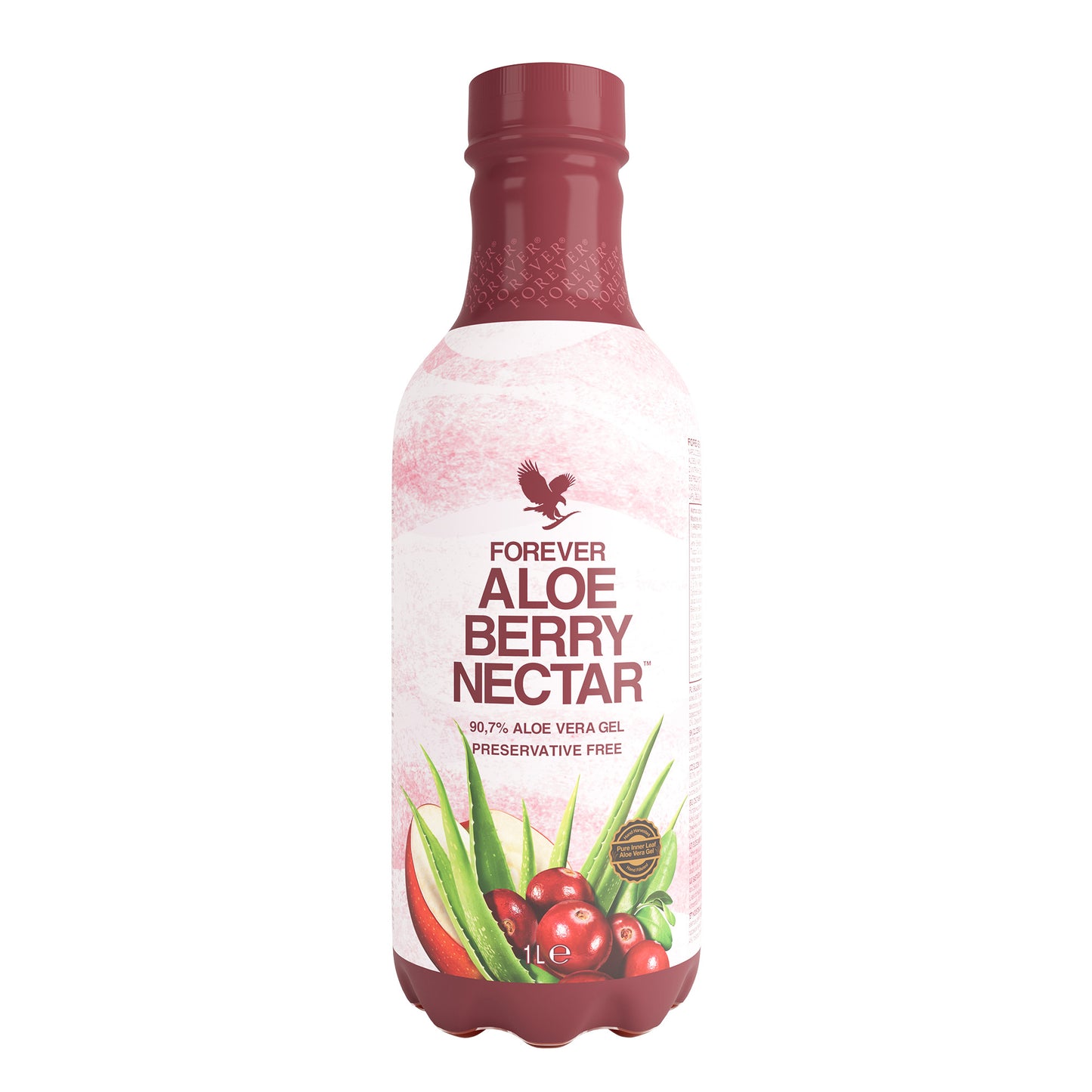 Forever Aloe Berry Nectar boca – napitak sa čistom Aloe Verom, brusnicom i jabukom u crvenoj ambalaži, prirodna zaštita urinarnog trakta