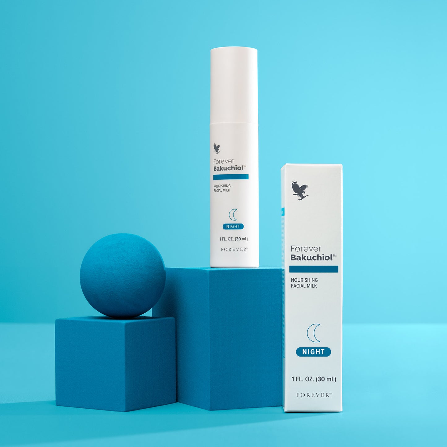 Forever Bakuchiol hranljivo mleko za lice 30ml – bočica na beloj pozadini
